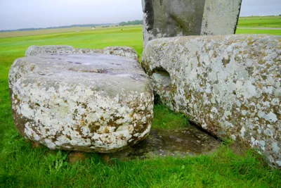 The Altar Stone, which has two other stones on top of it, is now believed to have been transported all the way from Scotland (Nick Pearce/Aberystwyth University)