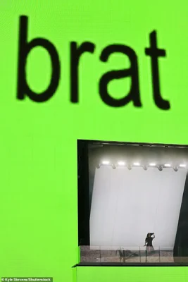 Pictured: The now-instantly recognisable Brat album cover, which is the sixth LP released by Charli XCX