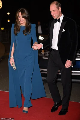 The Prince and Princess of Wales attending the Royal Variety Performance in  2023