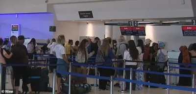 Holidaymakers were stranded at Perth airport after Jetstar and Virgin Australia cancelled their flights to Bali (pictured)