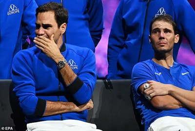 Roger Federer (left) has led the tributes to his 'incredible' adversary Rafael Nadal (right)