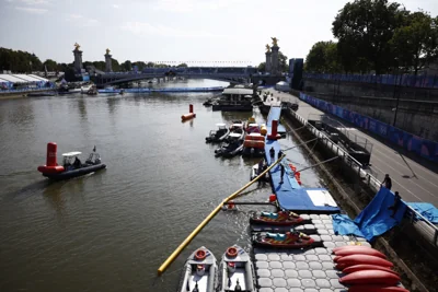 Men's triathlon race postponed due to Seine pollution levels