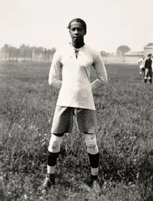 Uruguayan footballer José Andrade poses for a photo during the 1924 Olympic games in Paris.