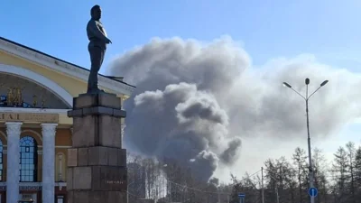 В Петрозаводске горел судостроительный завод, который недавно торжественно посещал Николай Патрушев