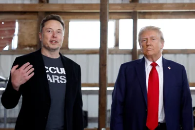 Elon Musk and US President-Elect Donald Trump