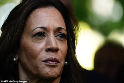 Harris, looking rather emotional, appears to tear up while remembering the 9/11 victims