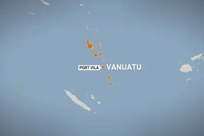 Map of Vanuatu.