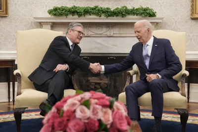 Starmer is set to have his second visit to the White House to meet President Biden (Stefan Rousseau/PA)