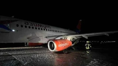 Russian Plane Evacuated in Turkey as Engine Catches Fire