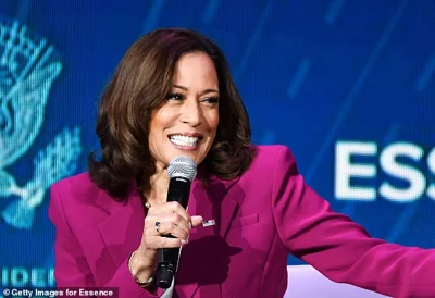 Vice President of the United States Kamala Harris speaks onstage during the 2022 Essence Festival of Culture