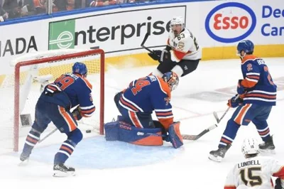 Panthers beat Oilers in double-overtime to level NHL Stanley Cup Final