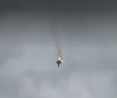 На видео попало крушение российского Су-35 в Севастополе.news