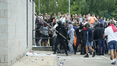 A man is sentenced to 9 years in prison for arson following far-right riots in northern England