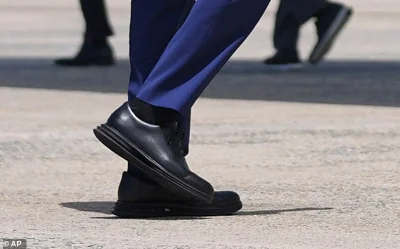 President Joe Biden was sporting a new pair of kicks to the debate in Atlanta last month.  DailyMail.com identified them as Cole Haan's ØriginalGrand Energy Twin Oxfords, which retail for around $200 and give the wearer 'bouncy comfort' with 'all-day responsive cushioning'