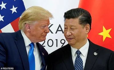 Donald Trump with China's President Xi Jinping in 2019. Even if British imports end up being exempted from Trump's tariffs, we will still suffer dire consequences as the US economy is affected by this needless self-harm