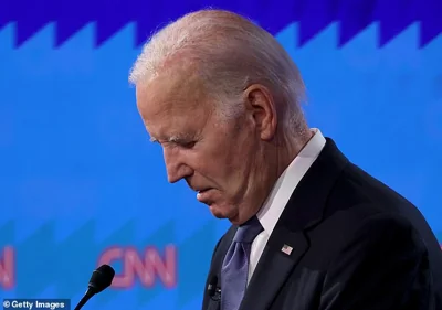 Biden sounded tired and hoarse, frequently stumbled over his words and on one occasion completely lost his train of thought and trailed off into silence
