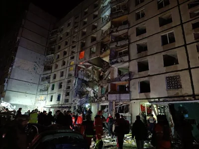 Russia has blitzed Kharkiv with a 500kg bomb on an apartment block