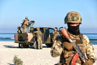 Ukrainian soldiers in Odesa region