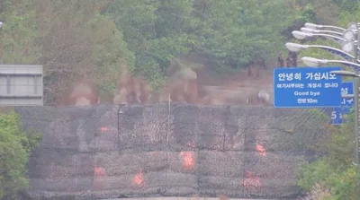 North Korea blows up roads connecting it to the South