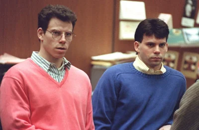 Erik Menendez, left, and Lyle Menendez in 1992.