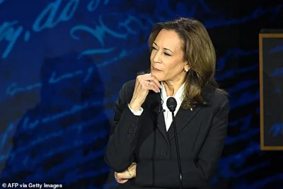 Harris put her hand on her chin when Trump called her a 'Marxist' during the debate