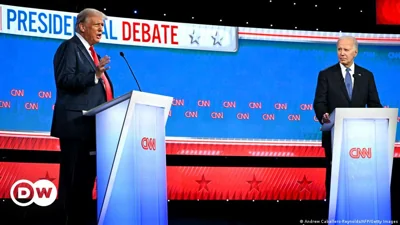 Biden and Trump face off in heated 2024 US presidential debate