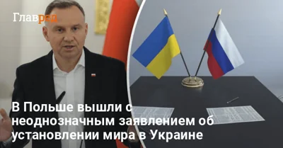 В Польше заявили, что Украина должна пойти на уступки РФ, чтобы достичь мира