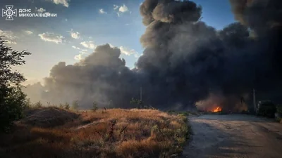 В Николаеве произошел масштабный пожар