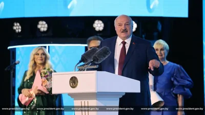 Александр Лукашенко на открытии фестиваля Славянский Базарр в Витебске. 11 июля 2024 года. Фото: пресс-служба политика