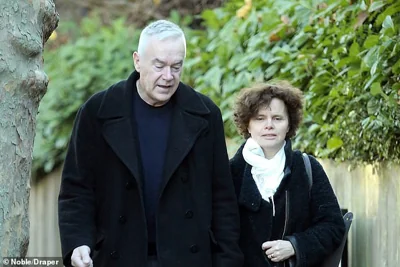 Edwards pictured with his wife Vicky Flind in London in 2018. She named him as the high-profile presenter as the centre of a sexual pictures scandal