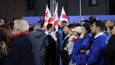 Georgia's ruling party claims victory in parliamentary election with over 54% of the vote