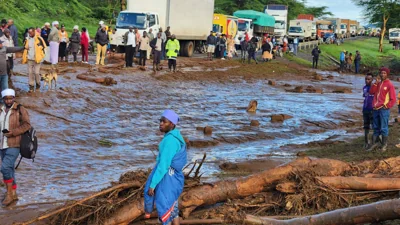 Dozens killed after dam collapses in Kenya as floods cause widespread devastation