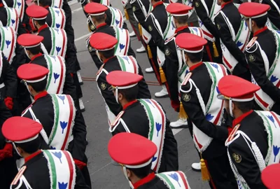 Iranian guards seen in Tehran 