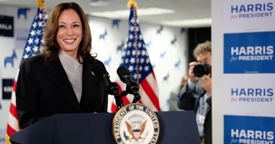 Kamala Harris wins enough support to clinch Democratic nomination on first full day of her campaign