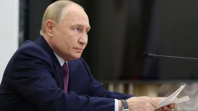 Russia's President Vladimir Putin chairs a meeting of the Security Council on the subject of nuclear deterrence in Moscow, Russia September 25, 2024.