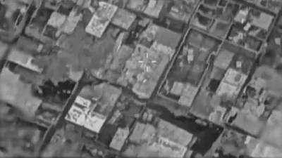 Кадр из видео, запечатлевшего операцию ЦАХАЛ в Газе