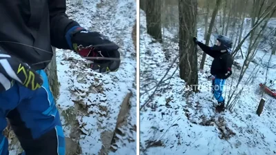 Снова попытка убийства? Мотоциклисты нашли под Гродно ещё две натянутые проволоки на дороге