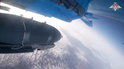 Russian bomber over Ukraine