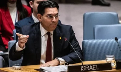 Danny Danon at the UN on Tuesday.