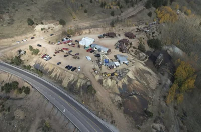  Aerial of Mollie Kathleen Gold Mine Colorada