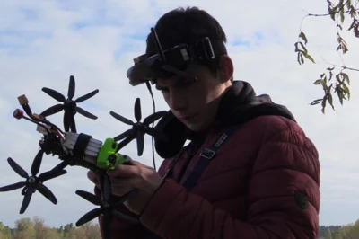 Kemal, a drone school cadet, fixes his unmanned aircraft-1730283676