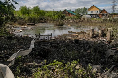 Четыре участка затопило сточными водами в Тракторозаводском районе Челябинска