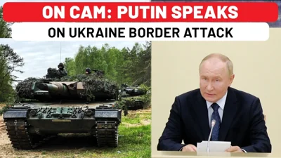 Putin Addresses Russia After Ukraine's Mega Border Attack With Tanks, Hundreds Of Troops In Kursk