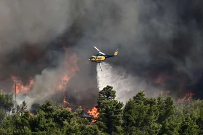 Greece battles wildfires amid high winds