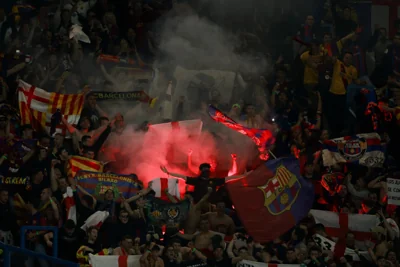 Barcelona fined by UEFA for fans making Nazi salutes, monkey gestures at PSG game