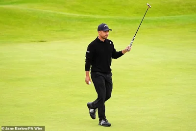Xander Schauffele (pictured) has won the Open Championship after shooting a sensational final score of 65