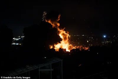 An enormous explosion erupted in the southern suburbs of Beirut just north of the airport on Thursday in what is suspected to have been an Israeli strike targeting Hezbollah's heir apparent