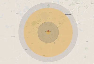 San Antonio map