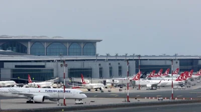 Turkish Airlines planes are parked at Istanbul Airport in Istanbul, Turkey, 19 July 2024. EPA-EFE/TOLGA BOZOGLU