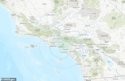 The 4.6 earthquake was registered about two miles southwest of Pasadena on Monday